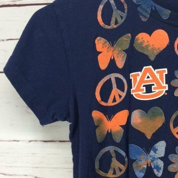 My‎ U Auburn University Alabama War Eagle sz 12 football pride butterfly T shirt - Picture 5 of 6